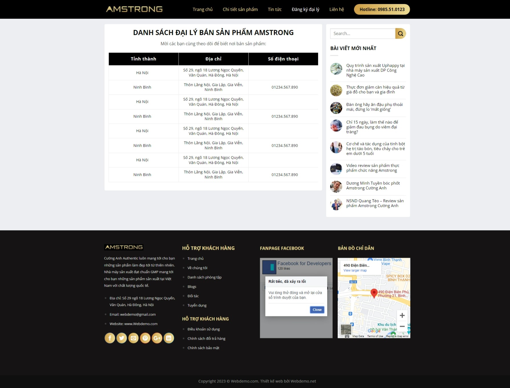 Black gold function food shop website by wordpress