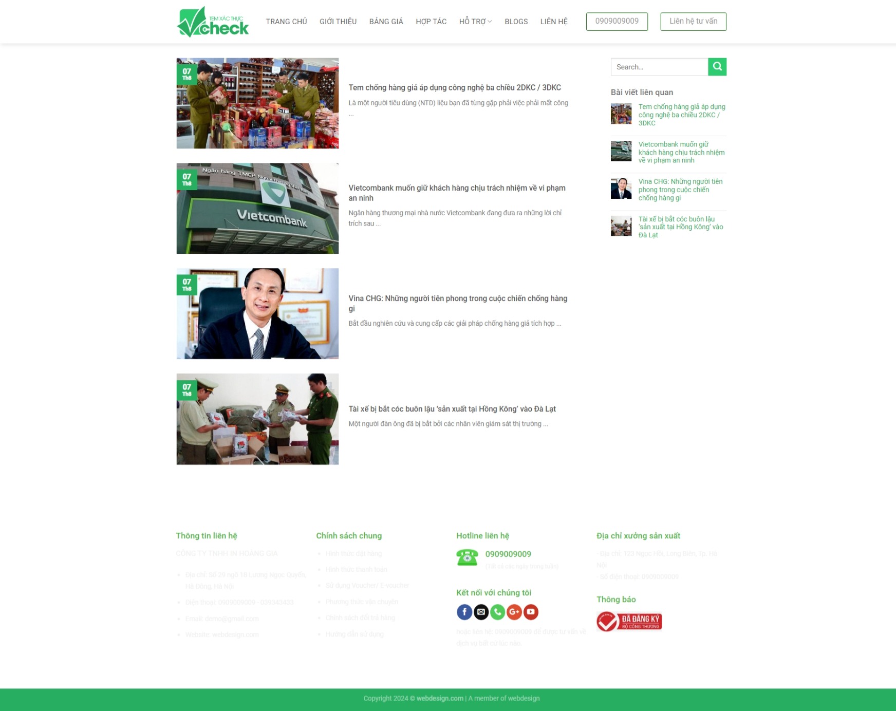 Digital company website by wordpress